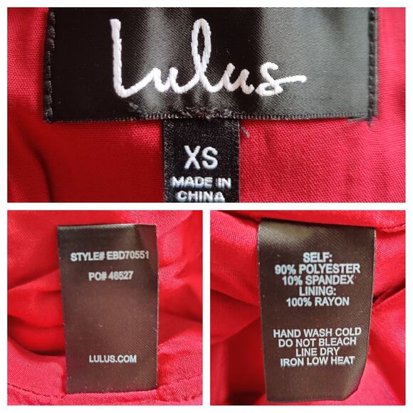 Lulus Thrill of the Night Red Pink Satin Cold Shoulder Mini Dress - Picture 4 of 4